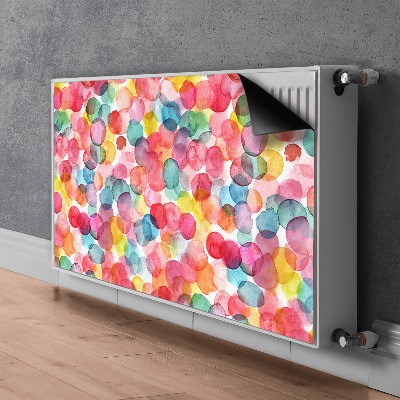 Decorative radiator cover Colorful bubbles