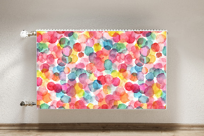 Decorative radiator cover Colorful bubbles