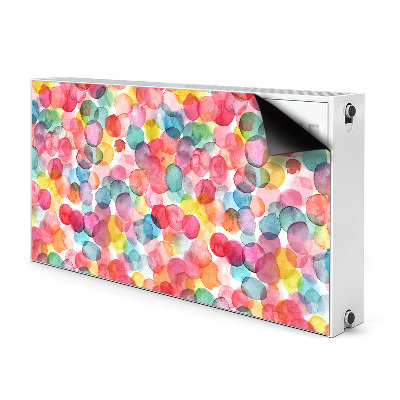 Decorative radiator cover Colorful bubbles