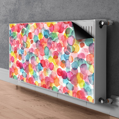 Decorative radiator cover Colorful bubbles