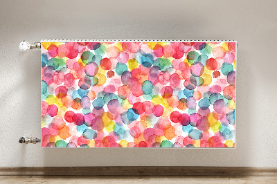 Decorative radiator cover Colorful bubbles