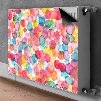 Decorative radiator cover Colorful bubbles