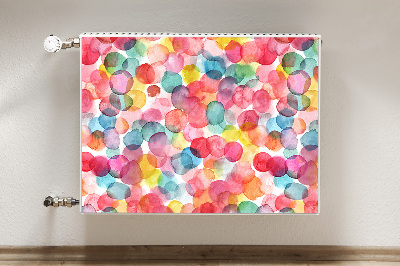 Decorative radiator cover Colorful bubbles