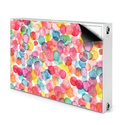 Decorative radiator cover Colorful bubbles