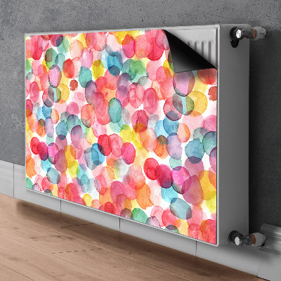 Decorative radiator cover Colorful bubbles