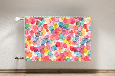 Decorative radiator cover Colorful bubbles