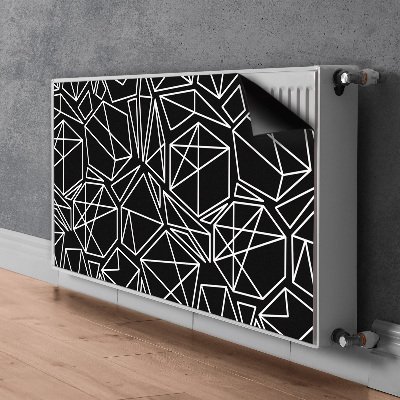 Magnetic radiator mat Geometric shapes