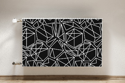 Magnetic radiator mat Geometric shapes