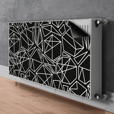 Magnetic radiator mat Geometric shapes