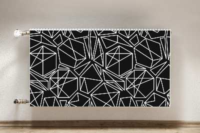 Magnetic radiator mat Geometric shapes