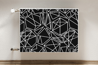 Magnetic radiator mat Geometric shapes