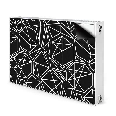 Magnetic radiator mat Geometric shapes