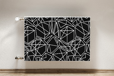 Magnetic radiator mat Geometric shapes