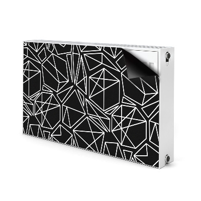 Magnetic radiator mat Geometric shapes