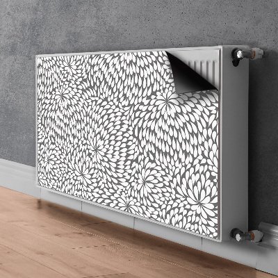 Radiator cover Black flower