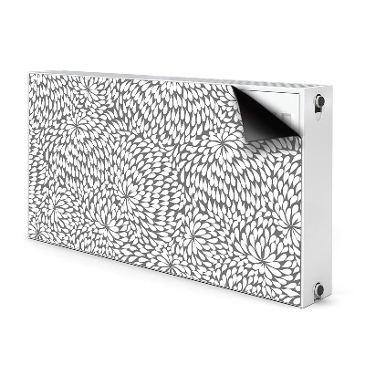 Radiator cover Black flower