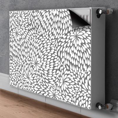 Radiator cover Black flower