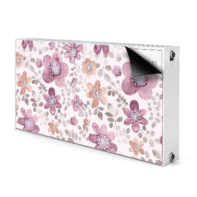 Magnetic radiator mat Pink flowers