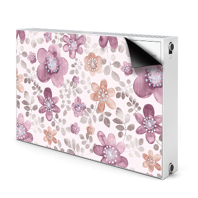 Magnetic radiator mat Pink flowers