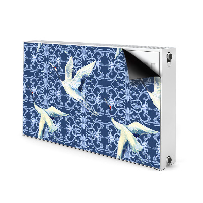 Radiator cover Chinese cranes