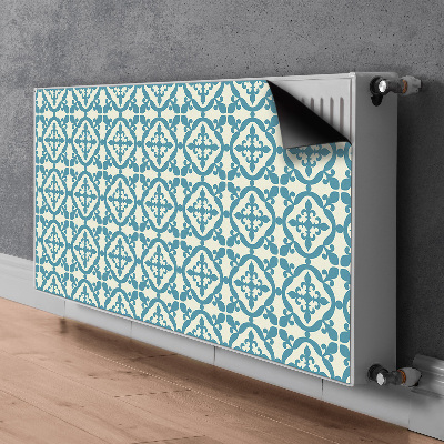 Magnetic radiator mat Green pattern