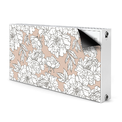 Radiator cover Artistic flowers