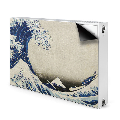Magnetic radiator mat Japanese art