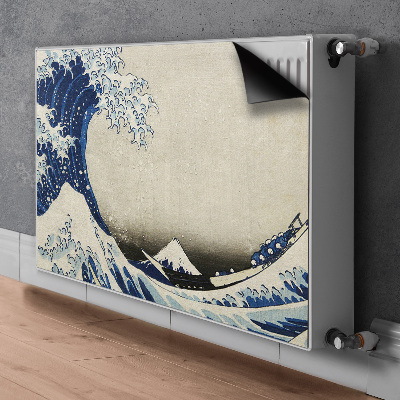 Magnetic radiator mat Japanese art