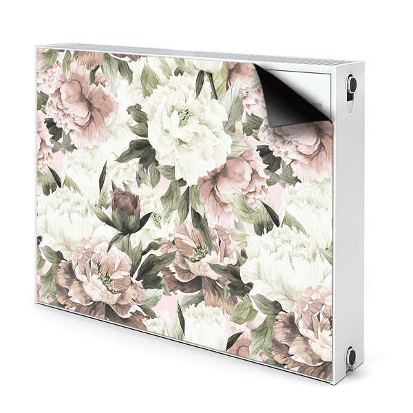 Magnetic radiator mat Vintage bouquet of roses