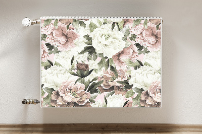 Magnetic radiator mat Vintage bouquet of roses