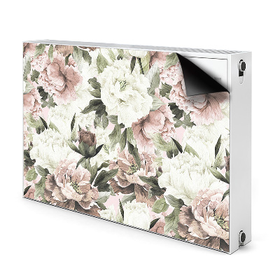 Magnetic radiator mat Vintage bouquet of roses