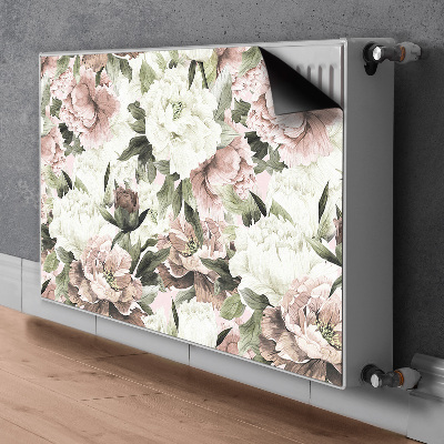 Magnetic radiator mat Vintage bouquet of roses