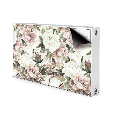 Magnetic radiator mat Vintage bouquet of roses