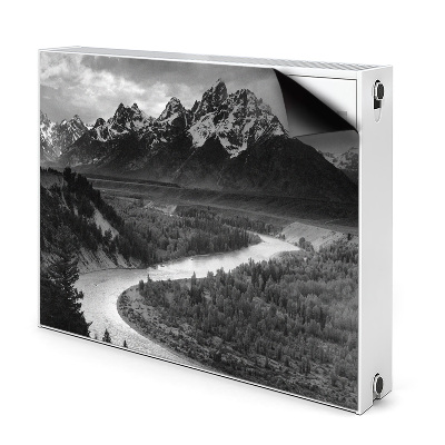 Radiator cover Dark mountains