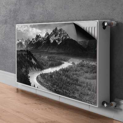 Radiator cover Dark mountains