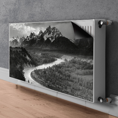 Radiator cover Dark mountains