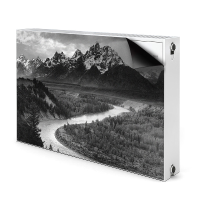 Radiator cover Dark mountains