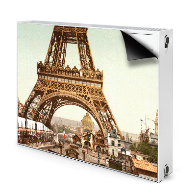 Magnetic radiator mat Eiffel Retro tower