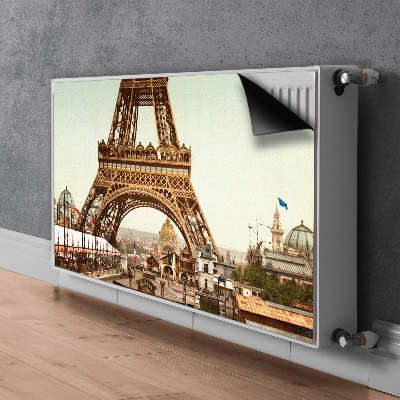 Magnetic radiator mat Eiffel Retro tower