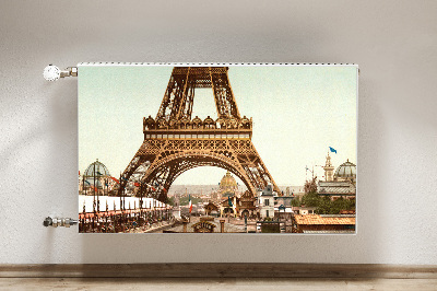 Magnetic radiator mat Eiffel Retro tower