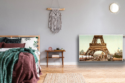 Magnetic radiator mat Eiffel Retro tower