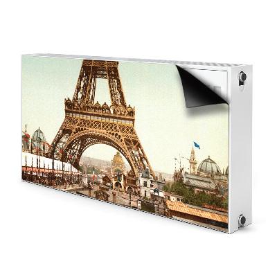 Magnetic radiator mat Eiffel Retro tower