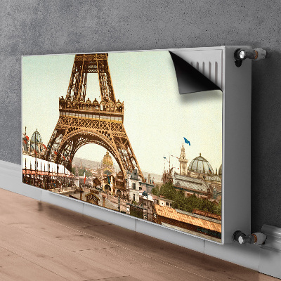 Magnetic radiator mat Eiffel Retro tower