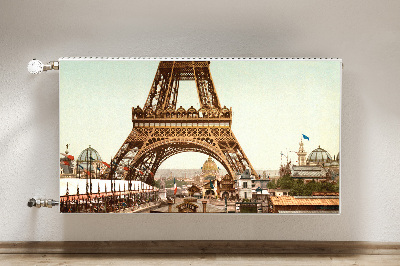 Magnetic radiator mat Eiffel Retro tower