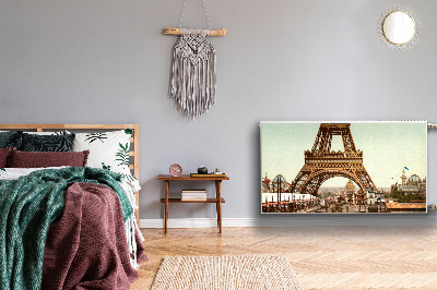 Magnetic radiator mat Eiffel Retro tower