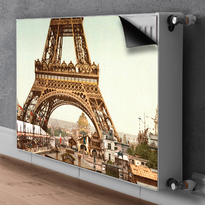 Magnetic radiator mat Eiffel Retro tower