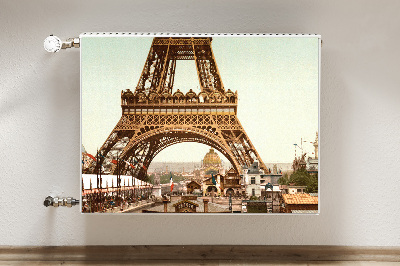 Magnetic radiator mat Eiffel Retro tower