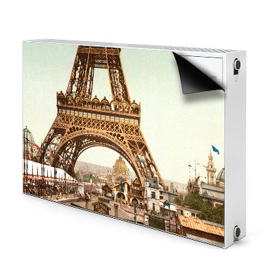 Magnetic radiator mat Eiffel Retro tower