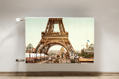 Magnetic radiator mat Eiffel Retro tower