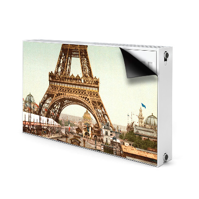 Magnetic radiator mat Eiffel Retro tower